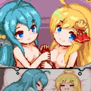 イソギクちゃんとグロリオサちゃんの夢オチちっぱいズリ