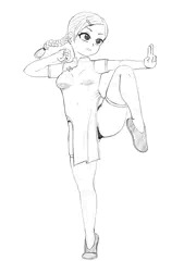 チャイナ服の落書き