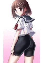 セーラー服とスパッツのJK