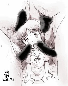魔法のステッキに囲まれた魔法伝令娘