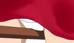 猫娘にほうき棒