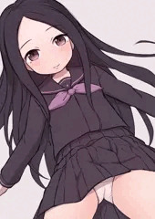 冬制服おでこちゃんパンチラ