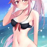 水着春雨＆全裸差分