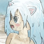 顔にかけたアト