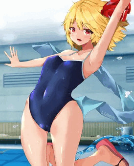 ルーミアのスクール水着