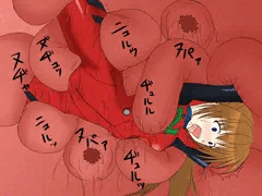 アブソーバ的な触手（先端に吸盤）×アスカ（追加）