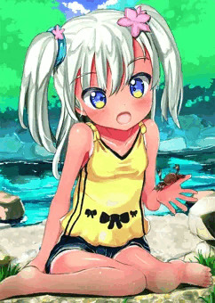 休日のツーサイドアップ私服ろーちゃん