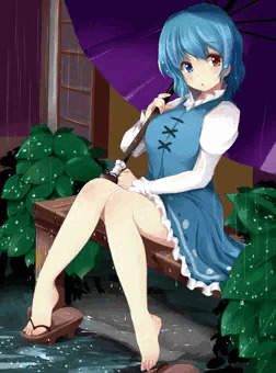 わちき濡れました…