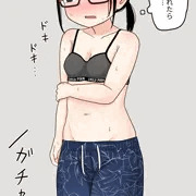 男水着チャレンジするオタクJ○