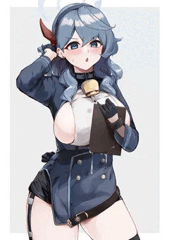事後のまま仕事するアコちゃん