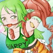 触手にいじめられるモネ