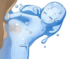 騎乗位スライム娘