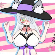乳袋を強調するウィスパーウィッチさん