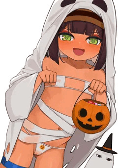 可愛いハロウィンのおばけがやってきた！