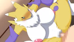 【サンプル】レナモンの騎乗位【GIF】