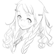 ＣＧ集第一弾の留学生少女・・・キャラデザになります（４枚）