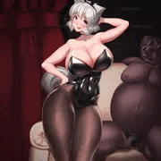照れバニー椛