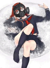 ガスマスクの少女