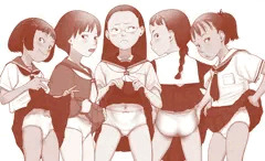 制服とパンツ
