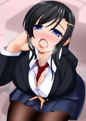 口に溜めてます