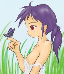 チラッと、練習絵
