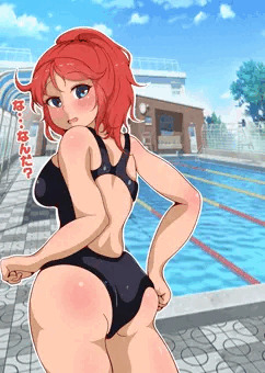 神条紫杏が水着を着てくれたよ！
