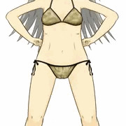 チヱ殿にもビキニ着てもらった