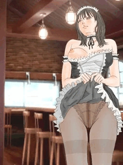 女教師あずみ、メイド喫茶に潜乳