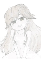夜這い系荒潮ちゃん（アナログイラスト）