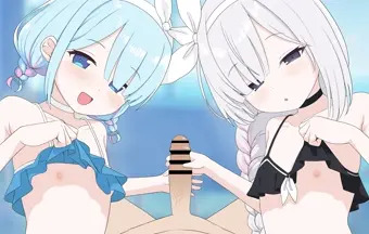 アロナ、プラナ、先生の水鉄砲で遊んでくれないか？