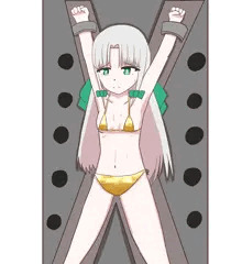 金ビキニくすぐり