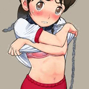 上着を捲らせてみた