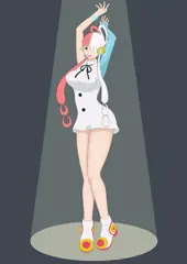 ウタちゃん膨乳/人格排泄(gif)