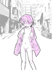 裸コート。
