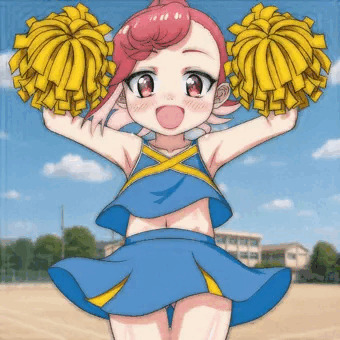 チアコスでがんばれがんばれしてくれる硝子ちゃん