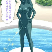 skeb絵　キューティーハニーふたなり銅像