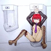 男子トイレ雷鼓さん