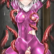 ぴっちりスーツちゃん触手責め