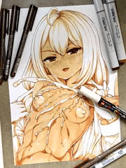 [生落書き]ソフィアのちっぱいにどびゅっ