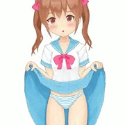 セーラー服と縞パン