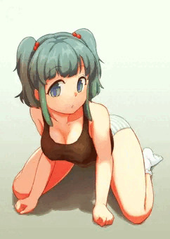 黒タンクトップにとり