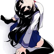 後ろにのけぞってる女の子