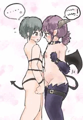 ショタ君を誘惑しようとするサキュバスちゃん