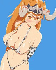 牛柄ヴァネッサっぱい+ズリ