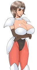 [自作絵]　爆乳護衛騎士クレア