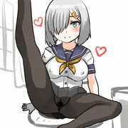 執務中に濡れた股間をさらして誘ってくる浜風