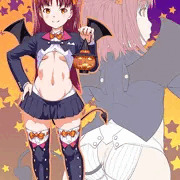 ハロウィンコスでえっちなイタズラしてくる女の子