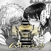 累々戦記の戸神ちゃんと褐色ギャルのチンカスお掃除ダブルフェライラスト