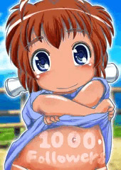 X（旧Twitter）1000フォロワー感謝絵