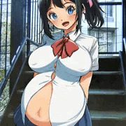 妊婦JKと10分後の姿。